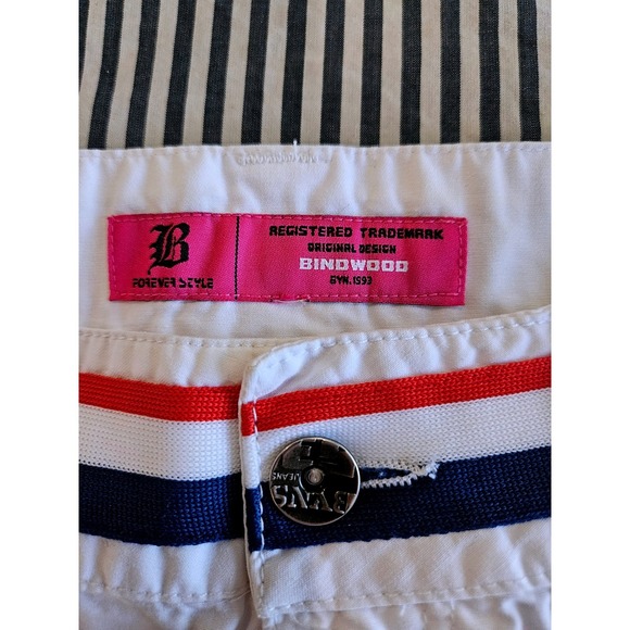 Bindwood Pleated Mini Skirt Womens 26 White Pink Gothic Embroidery Preppy Y2K - Picture 4 of 6